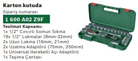 "1/2"" CIRCIRLI SOMUN SIKMA SETI 25 PARCA" BOSCH LOKMA TAKIMI
